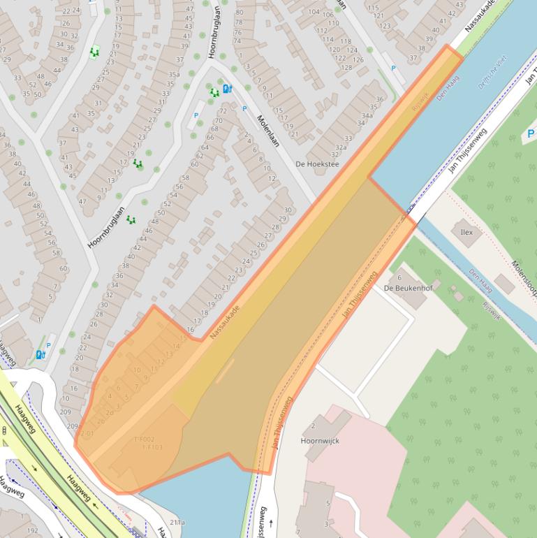 Kaart van postcodegebied 2281XA.