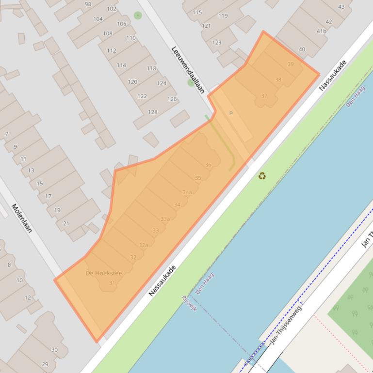 Kaart van postcodegebied 2281XC.