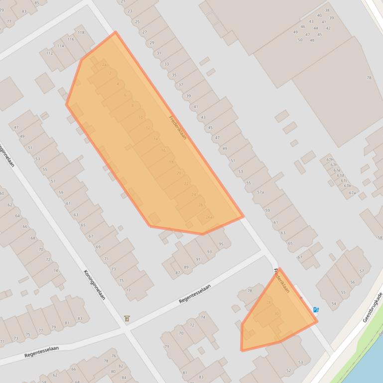 Kaart van postcodegebied 2281XN.