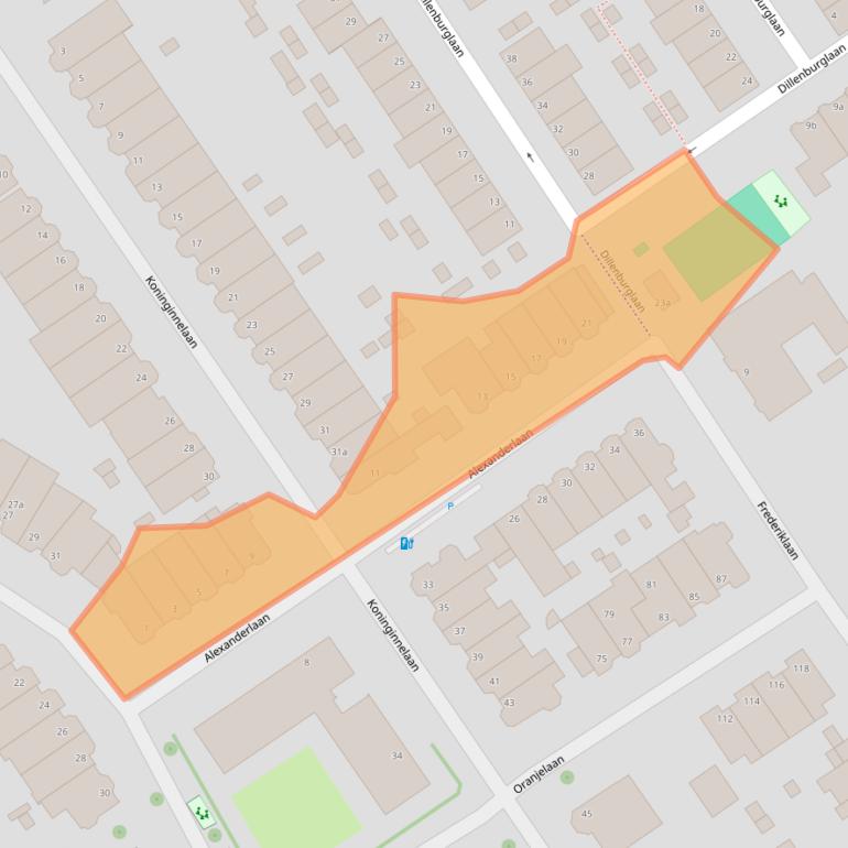 Kaart van postcodegebied 2281XP.