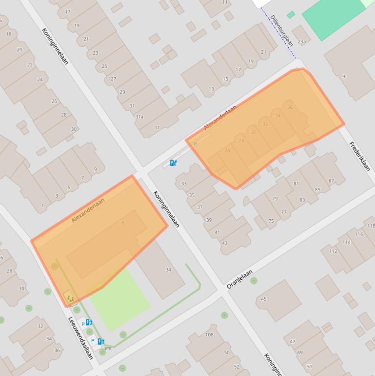 Kaart van postcodegebied 2281XR.