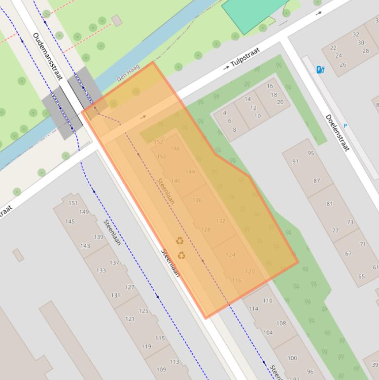 Kaart van postcodegebied 2282BG.