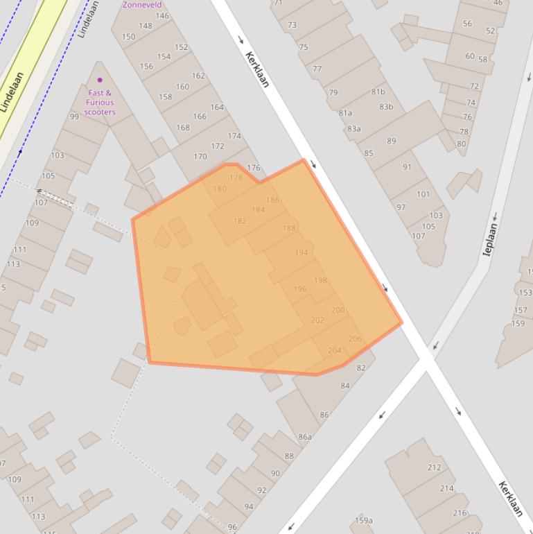 Kaart van postcodegebied 2282CR.