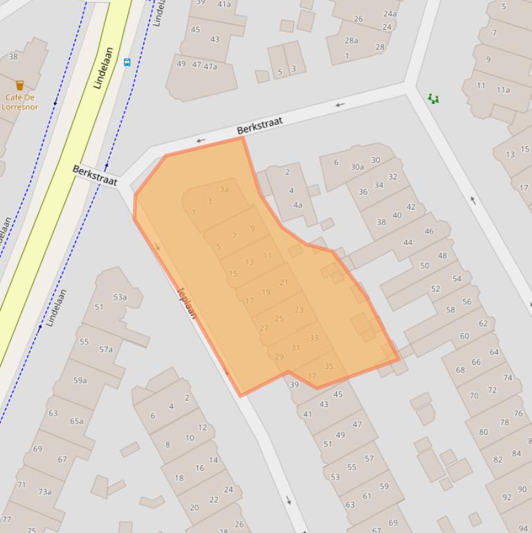 Kaart van postcodegebied 2282CV.