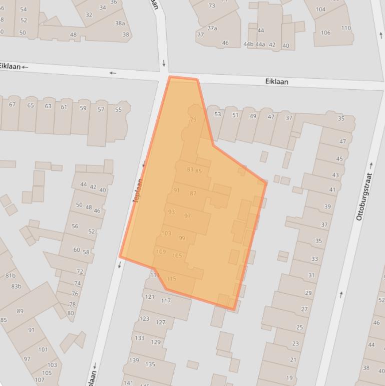 Kaart van postcodegebied 2282CX.