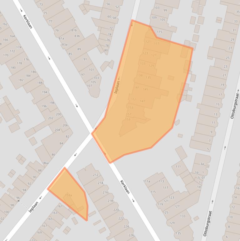 Kaart van postcodegebied 2282CZ.