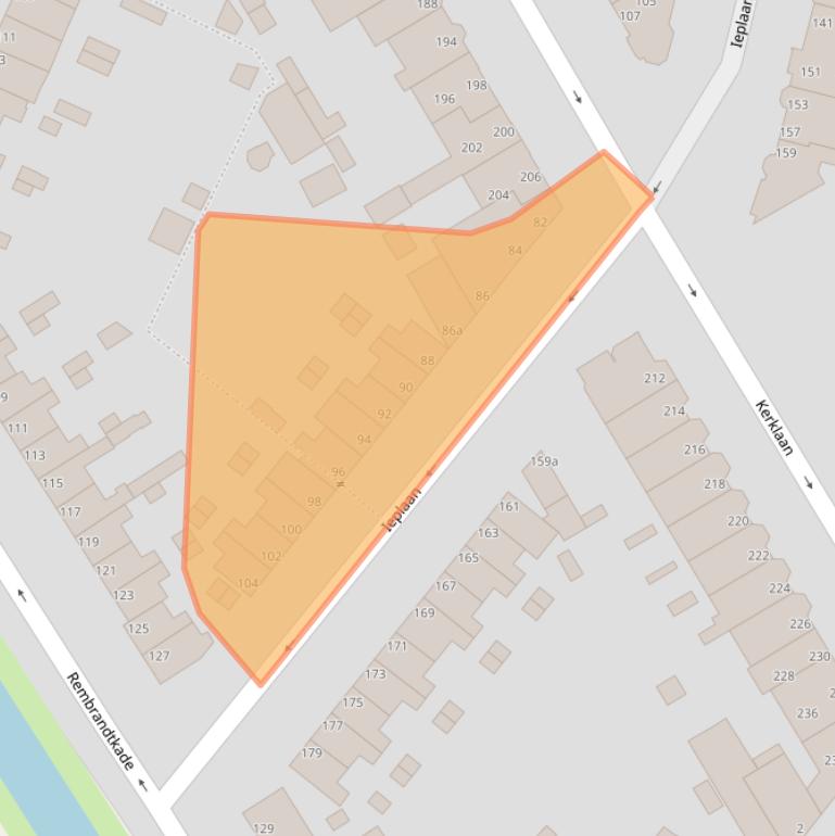 Kaart van postcodegebied 2282ED.