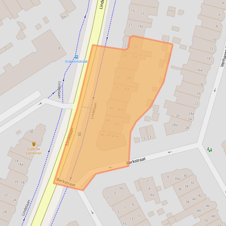 Kaart van postcodegebied 2282EM.