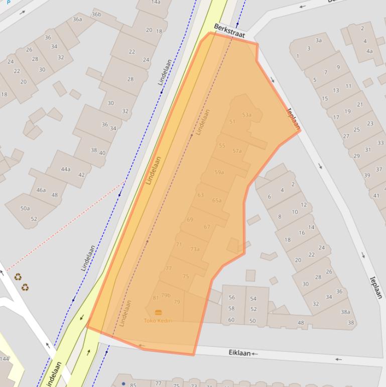 Kaart van postcodegebied 2282EN.