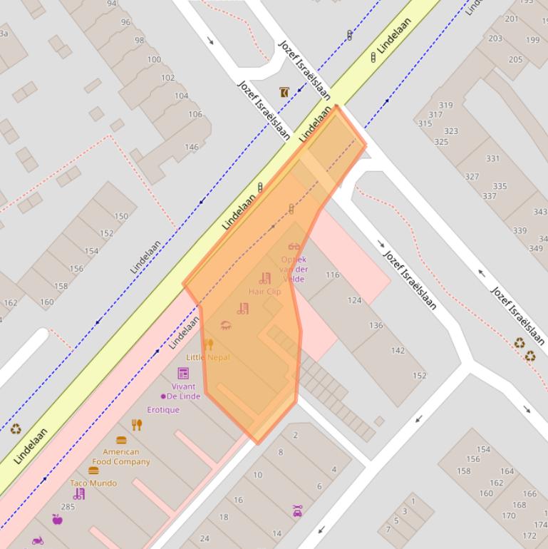 Kaart van postcodegebied 2282ET.
