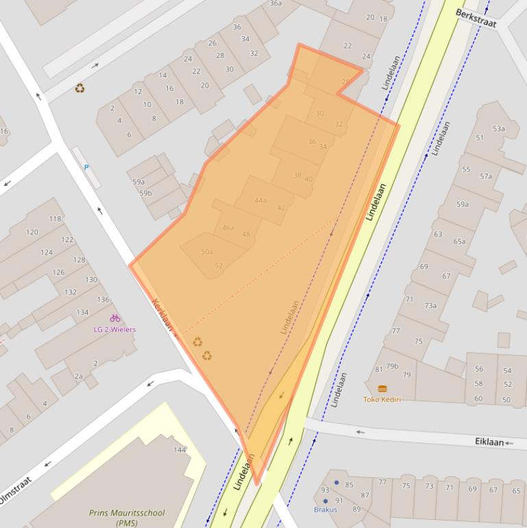 Kaart van postcodegebied 2282EZ.