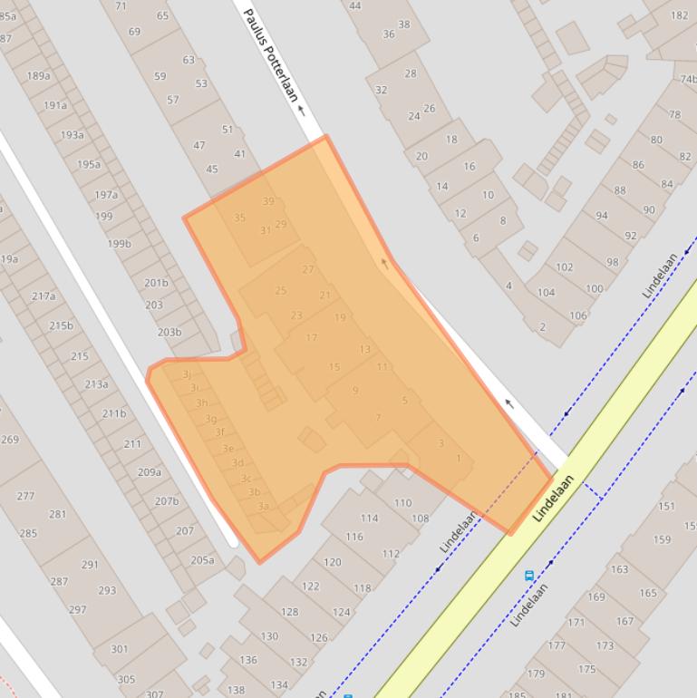 Kaart van postcodegebied 2282GD.