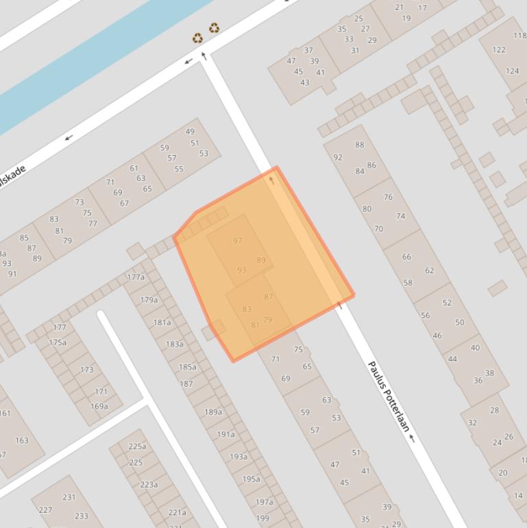 Kaart van postcodegebied 2282GG.