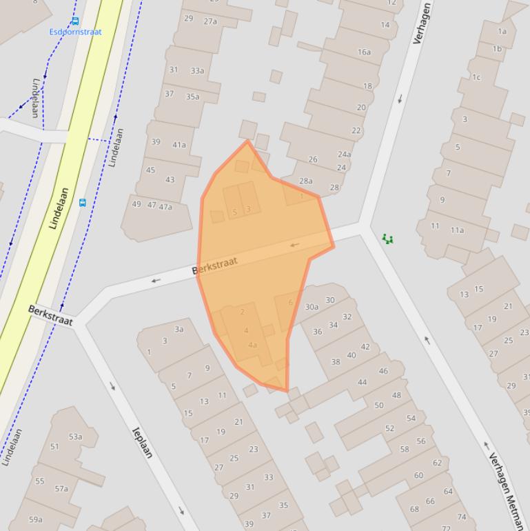 Kaart van postcodegebied 2282GK.