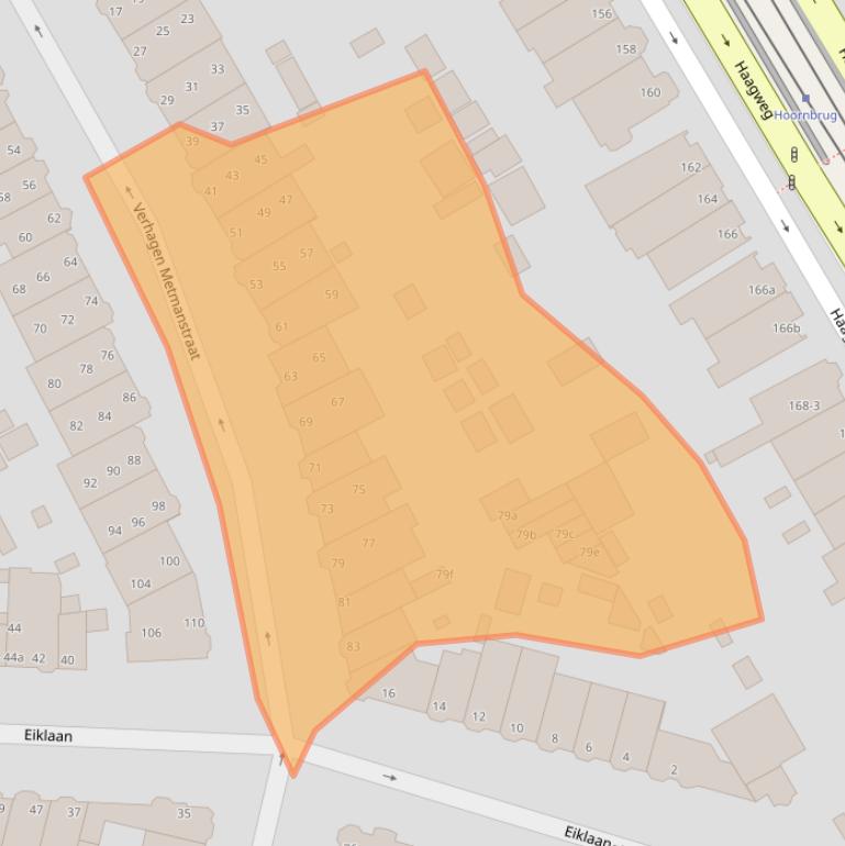 Kaart van postcodegebied 2282GM.