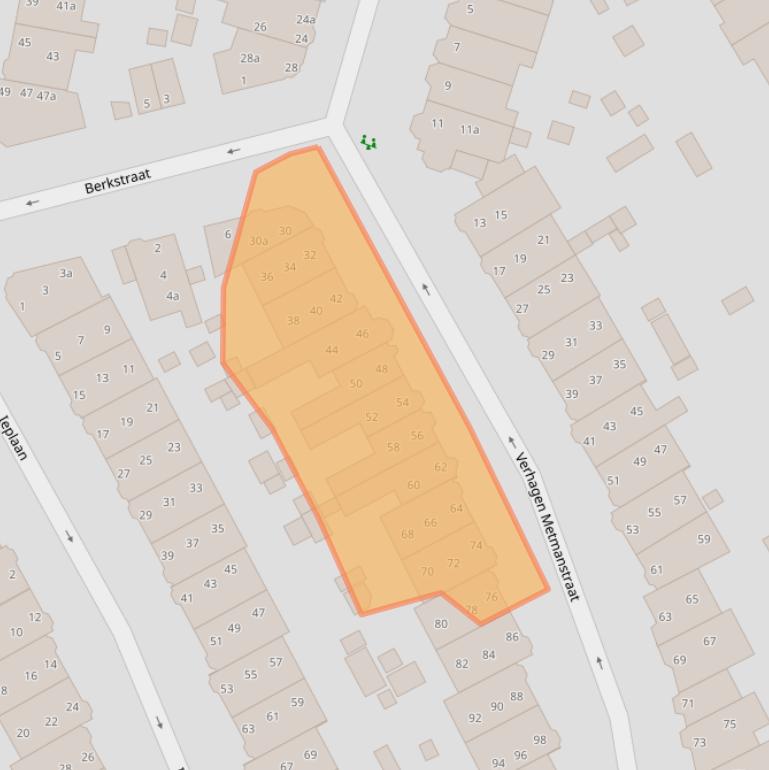 Kaart van postcodegebied 2282GP.