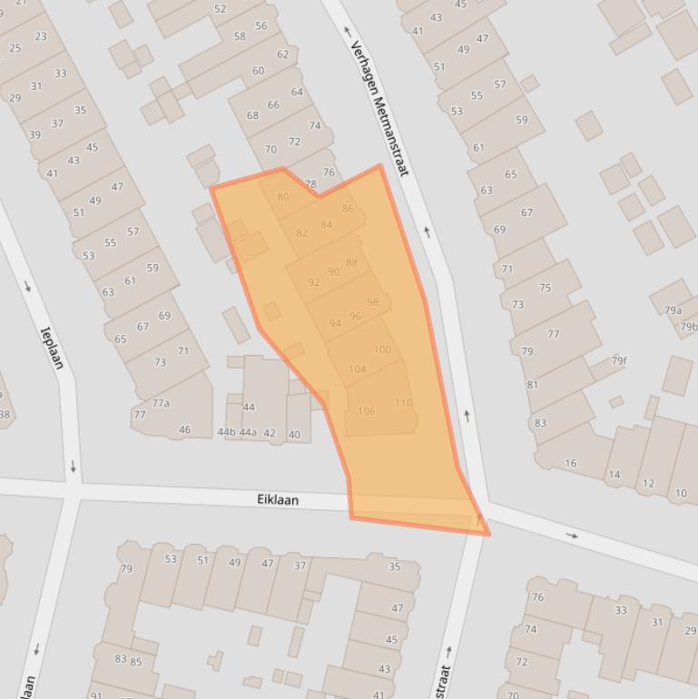 Kaart van postcodegebied 2282GR.