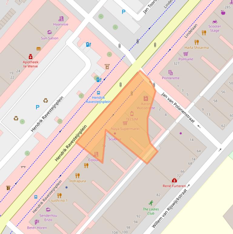 Kaart van postcodegebied 2282GX.