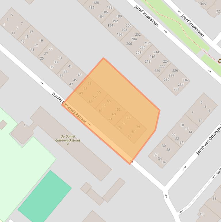 Kaart van postcodegebied 2282HL.