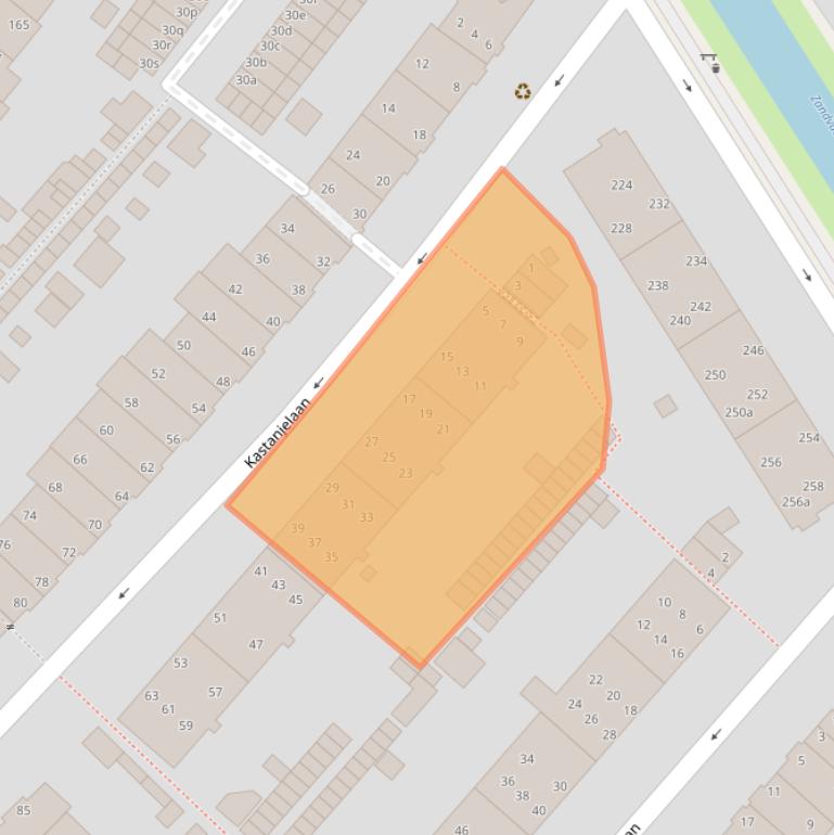 Kaart van postcodegebied 2282HT.