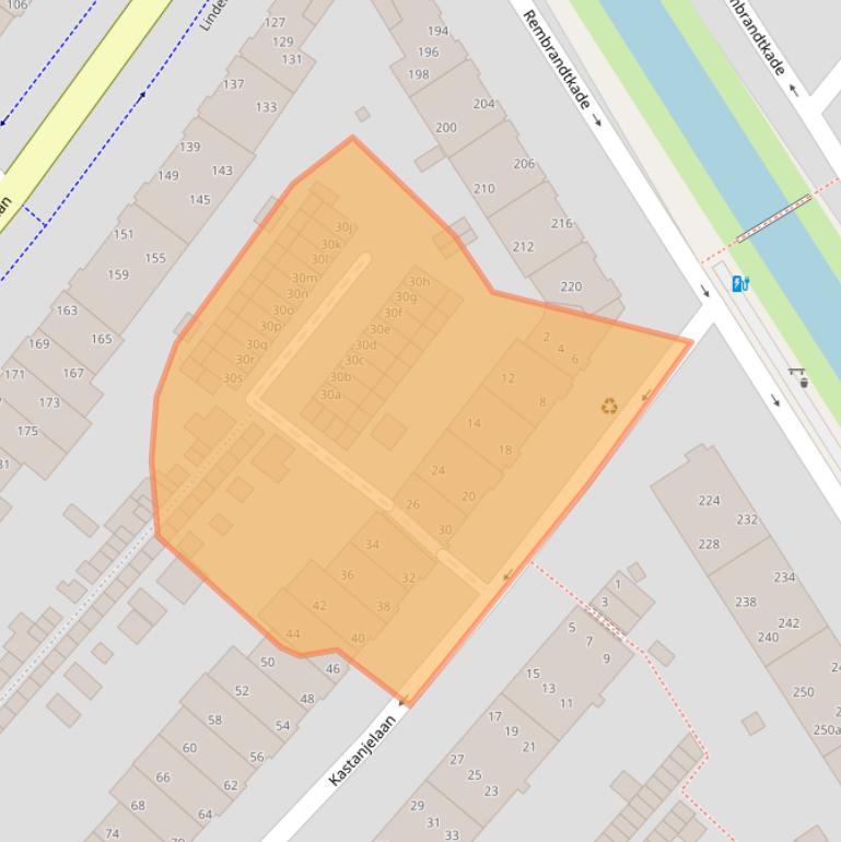 Kaart van postcodegebied 2282HW.