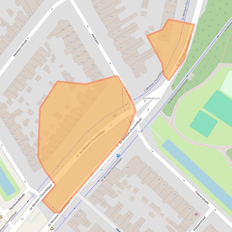 Kaart van postcodegebied 2282JH.