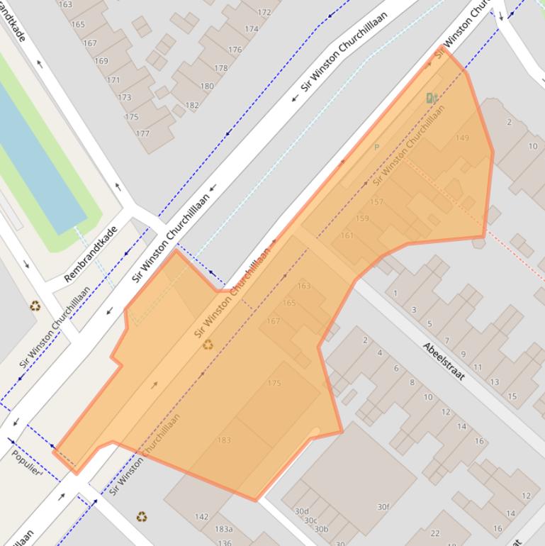 Kaart van postcodegebied 2282JP.