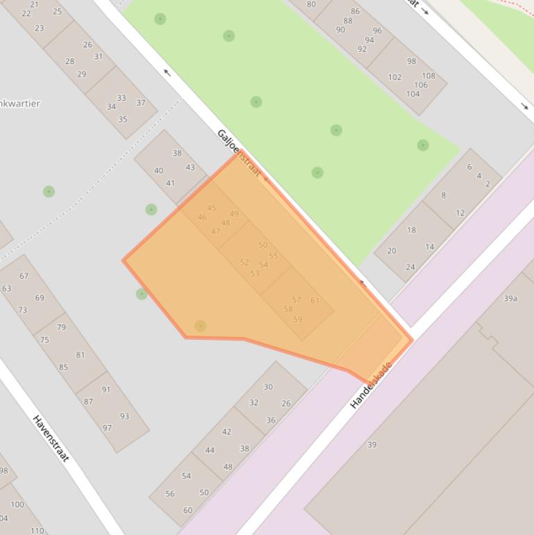 Kaart van postcodegebied 2282KP.