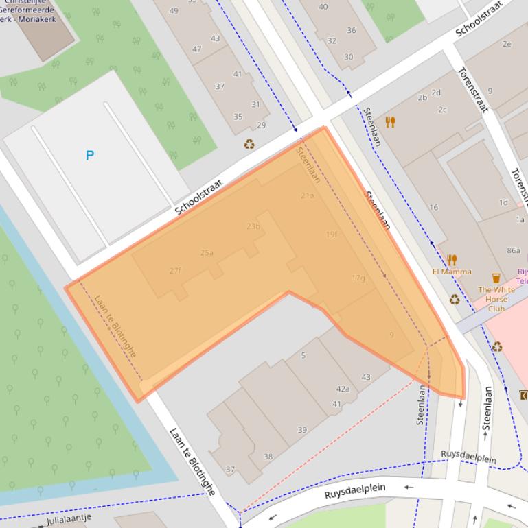 Kaart van postcodegebied 2282MR.