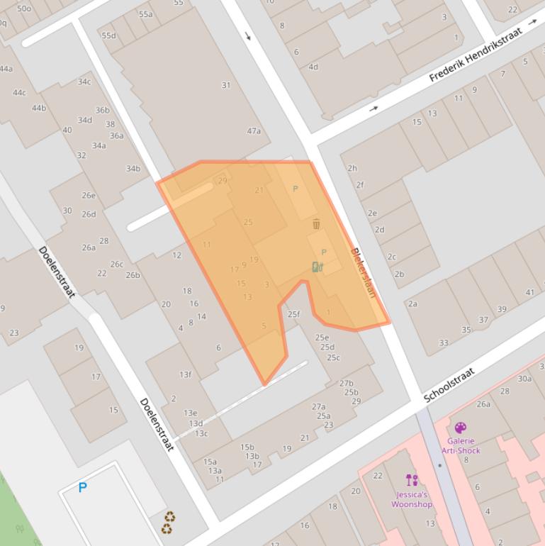 Kaart van postcodegebied 2282MV.