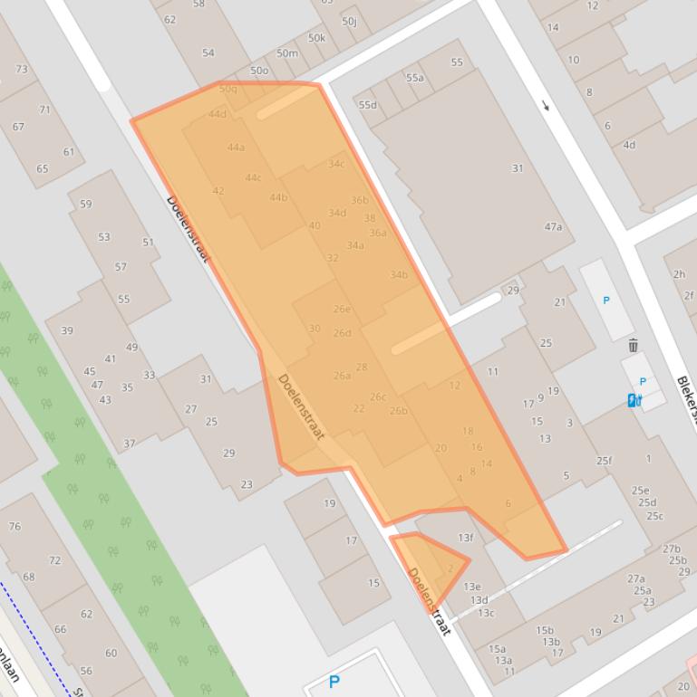 Kaart van postcodegebied 2282MX.