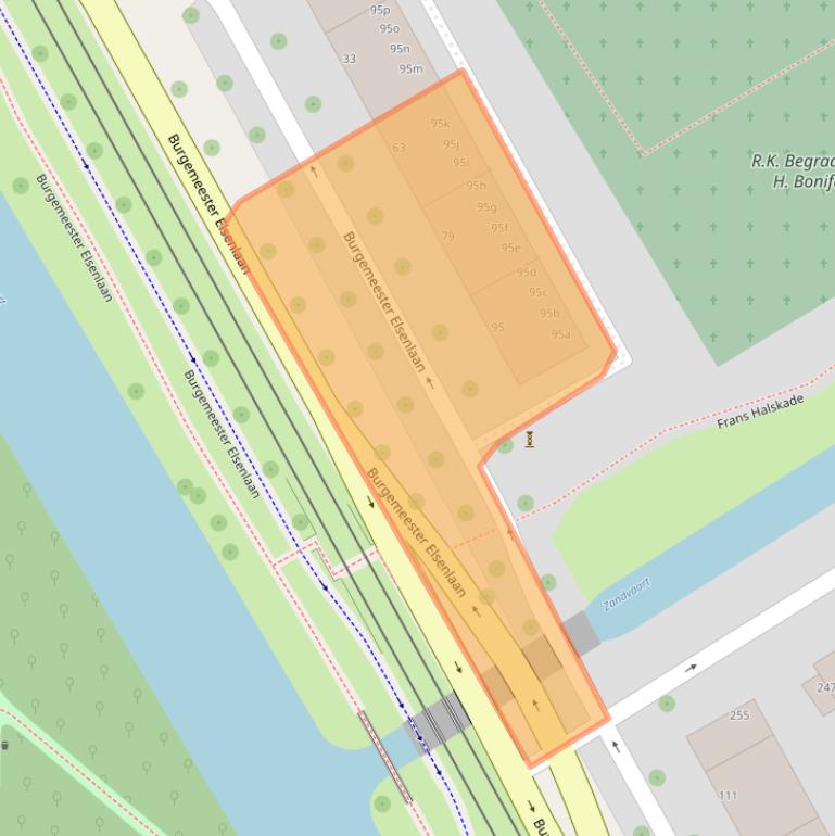 Kaart van postcodegebied 2282NB.