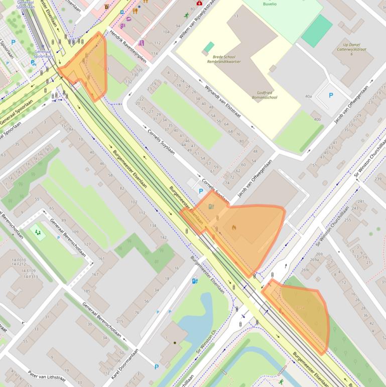 Kaart van postcodegebied 2282NH.