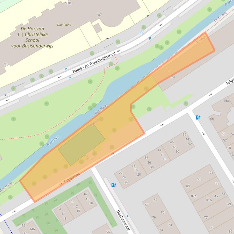 Kaart van postcodegebied 2282NL.