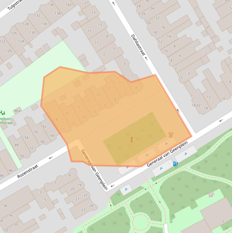 Kaart van postcodegebied 2282PV.
