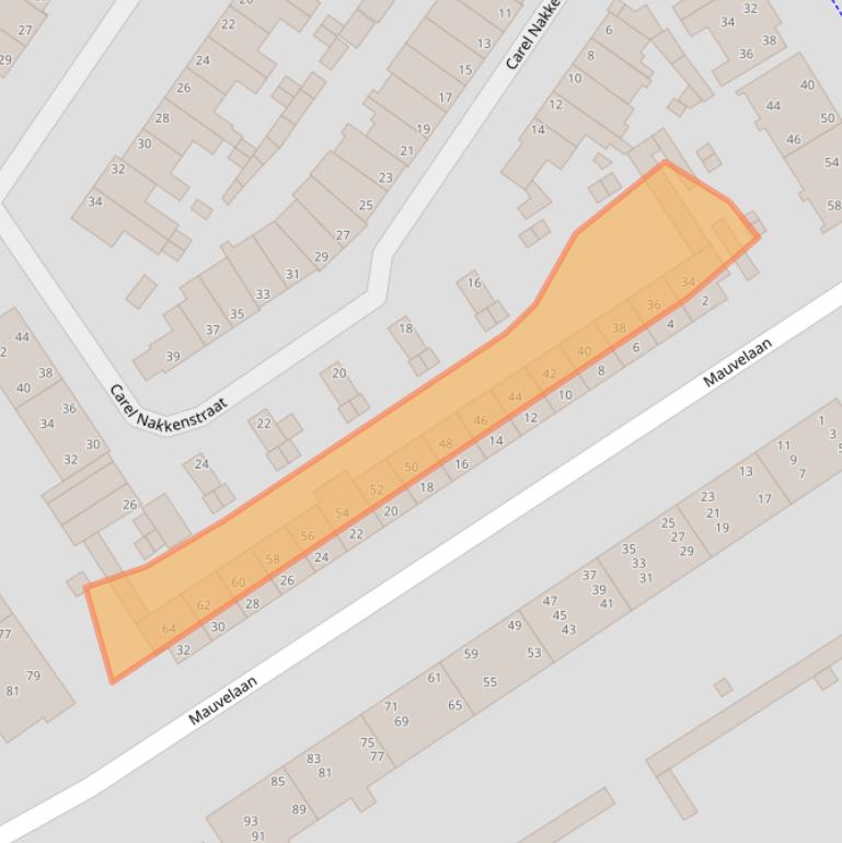 Kaart van postcodegebied 2282SZ.