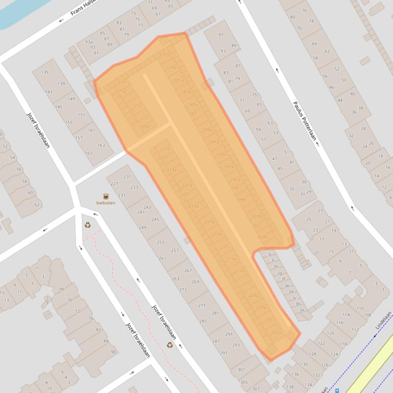 Kaart van postcodegebied 2282TE.