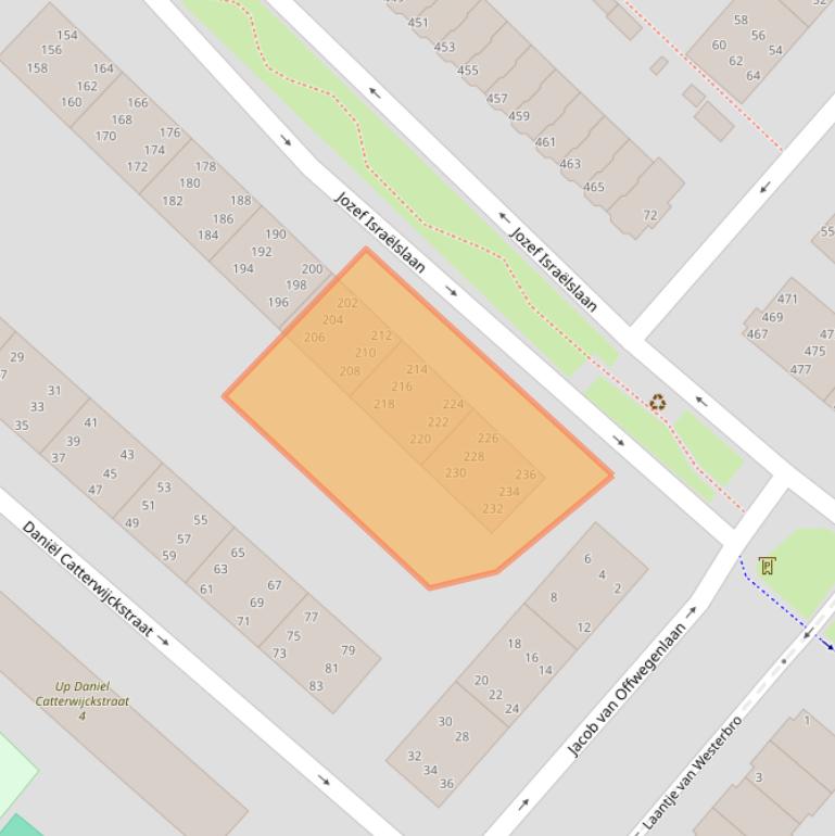 Kaart van postcodegebied 2282TR.