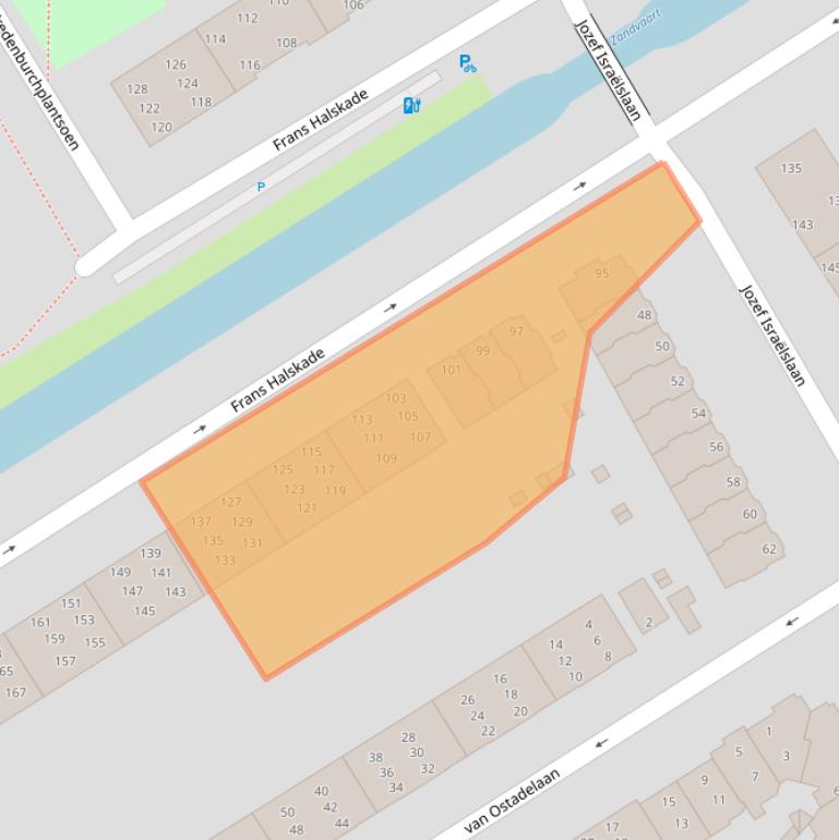 Kaart van postcodegebied 2282TV.