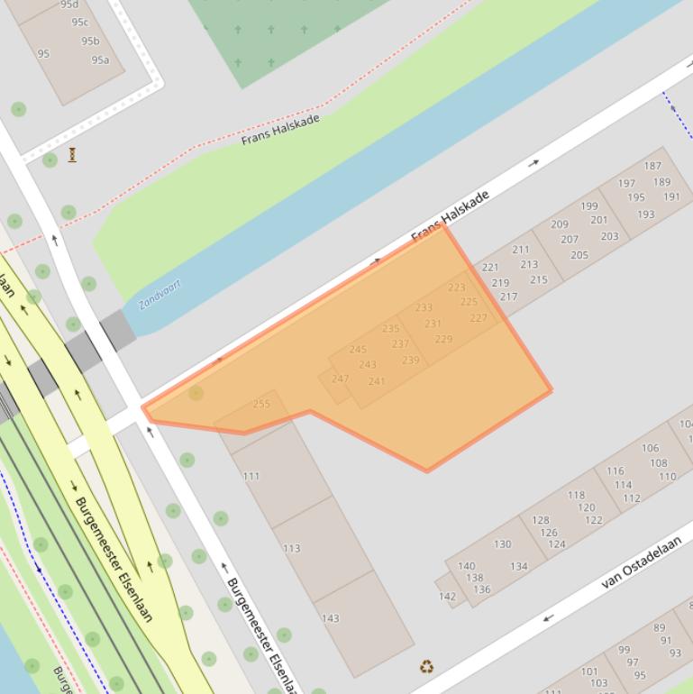 Kaart van postcodegebied 2282TZ.