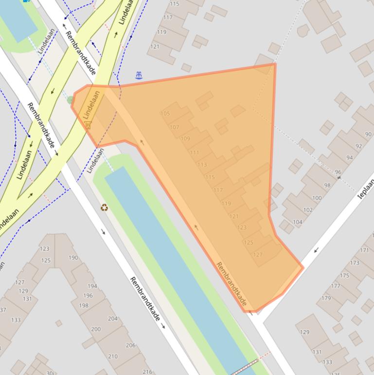 Kaart van postcodegebied 2282VX.