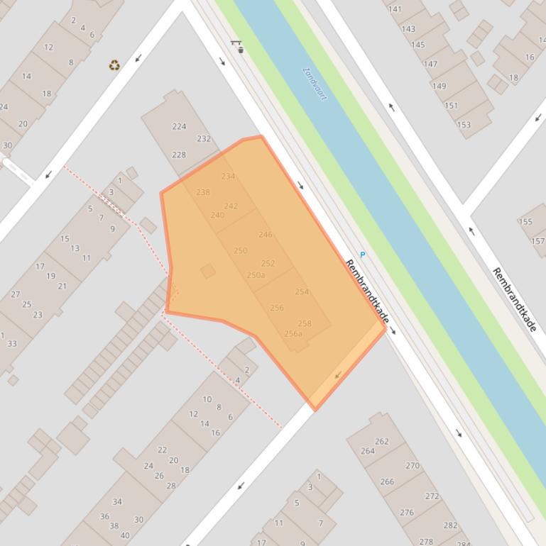 Kaart van postcodegebied 2282XG.