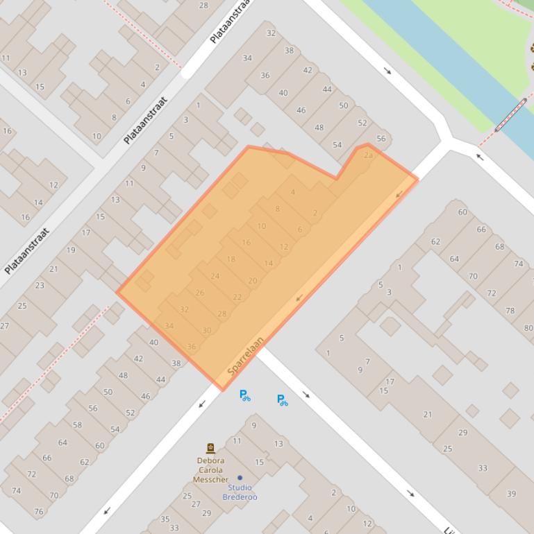 Kaart van postcodegebied 2282XP.