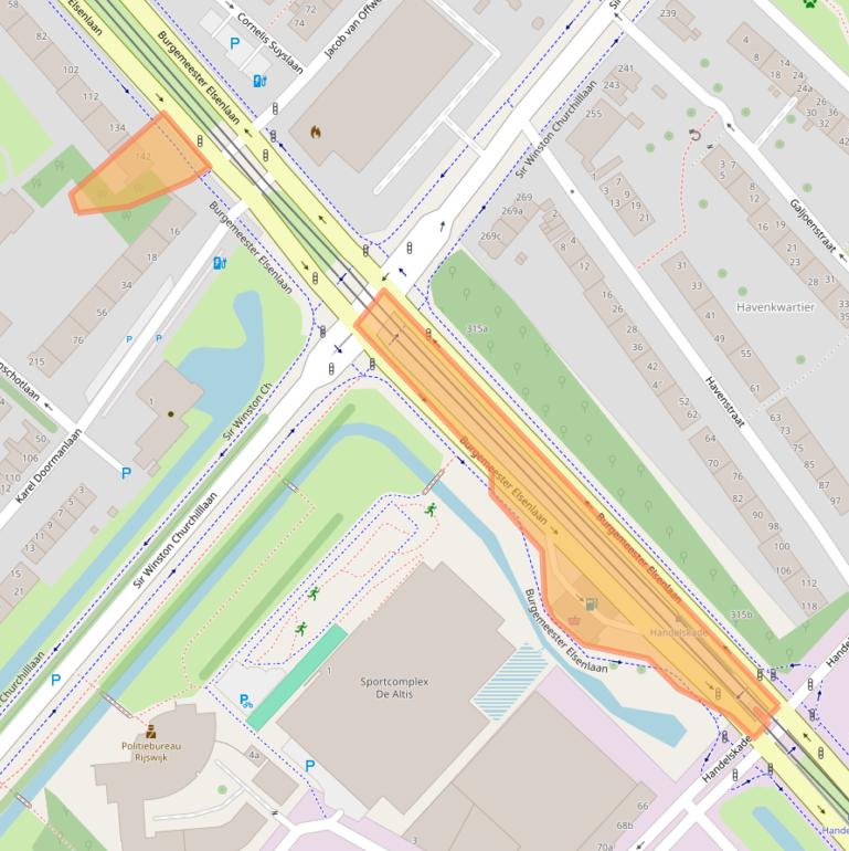 Kaart van postcodegebied 2283AE.