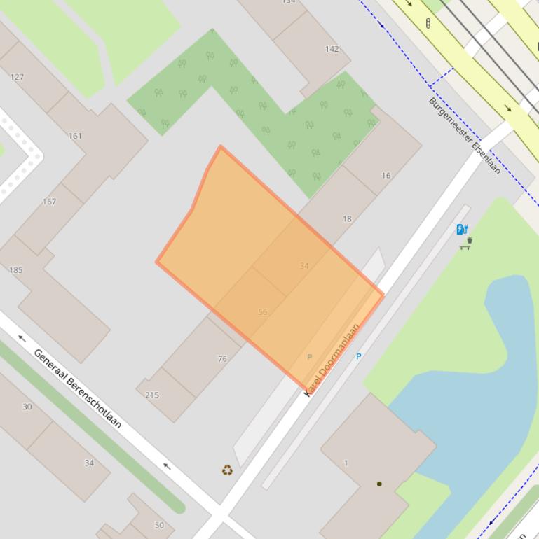 Kaart van postcodegebied 2283AT.