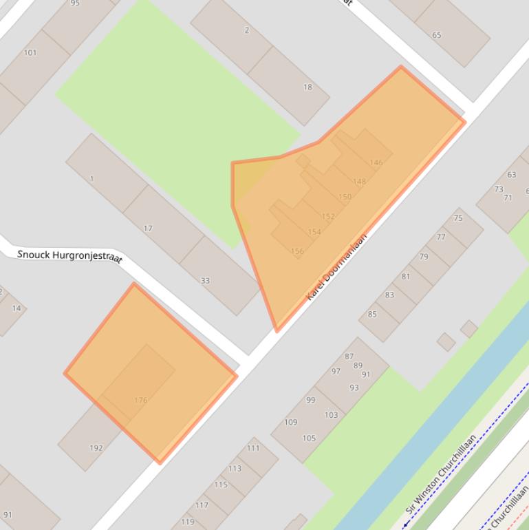 Kaart van postcodegebied 2283AX.