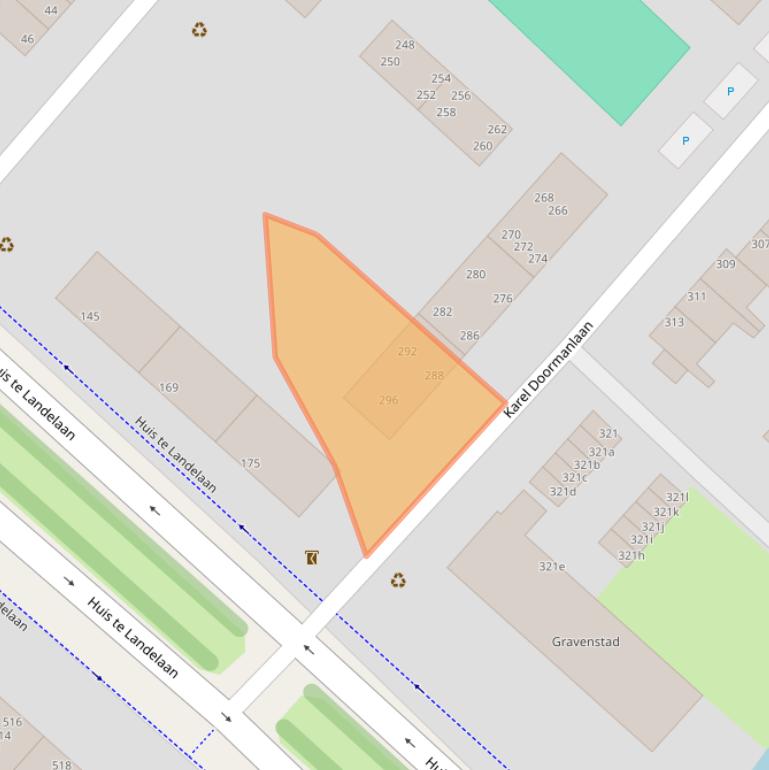 Kaart van postcodegebied 2283BC.