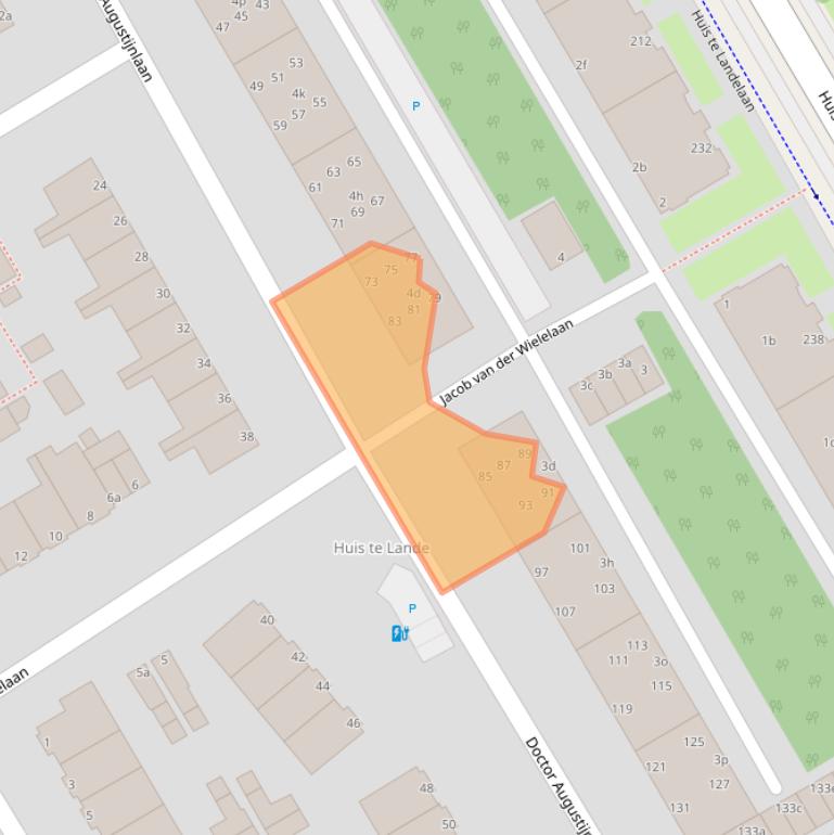 Kaart van postcodegebied 2283CC.