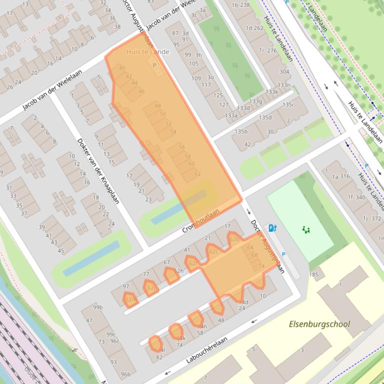 Kaart van postcodegebied 2283CH.