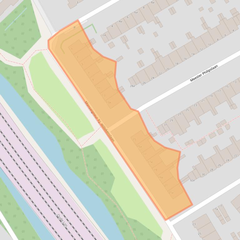 Kaart van postcodegebied 2283CJ.